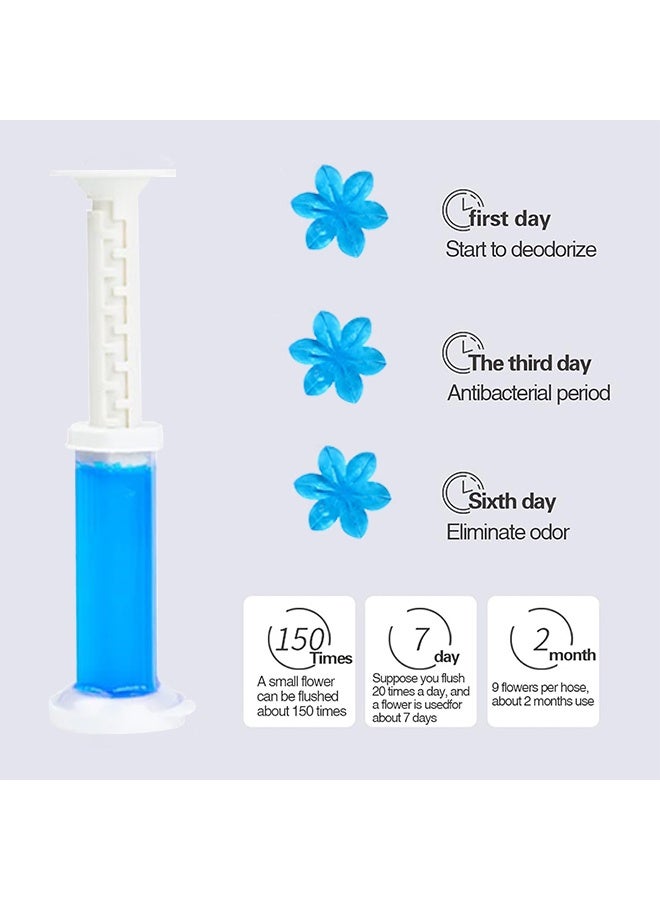 هلام مرحاض على شكل طابع، مجموعة معطر للمرحاض بخمسة روائح، يزيل الترسبات والبقع، منظف مزيل للروائح، مناسب لتنظيف المراحيض والحمامات المنزلية - Image 3