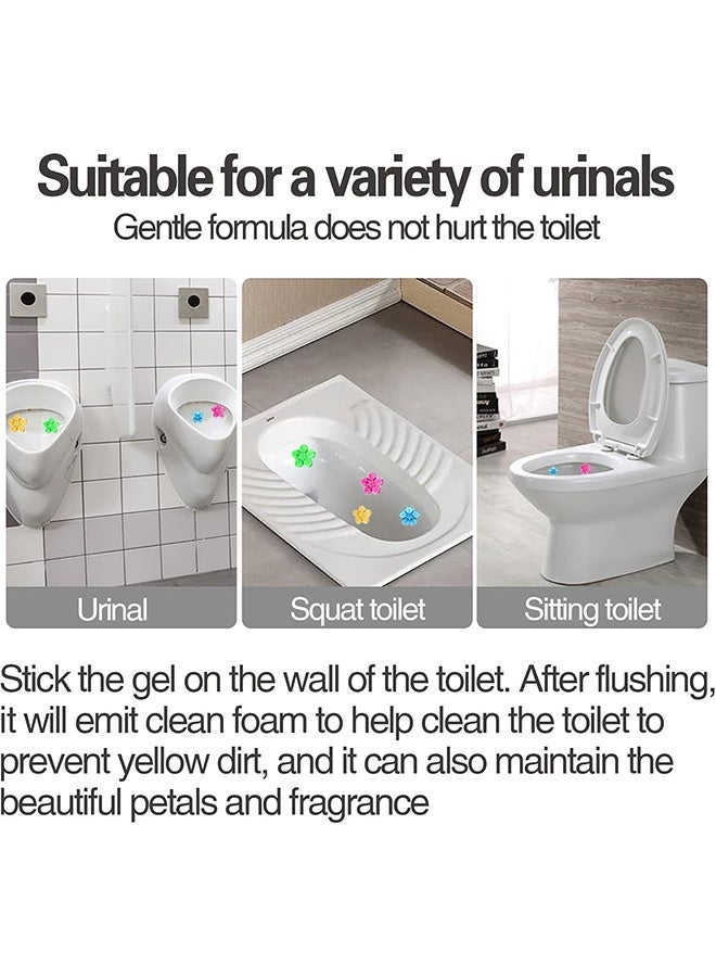 هلام مرحاض على شكل طابع، مجموعة معطر للمرحاض بخمسة روائح، يزيل الترسبات والبقع، منظف مزيل للروائح، مناسب لتنظيف المراحيض والحمامات المنزلية - Image 5