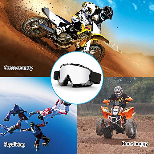 ZDATT Bendable Snow Skiing Snowboarding Goggles,Unisex Motocross Sports Snowmobile Snowboard Ski Goggles Anti Fog Dust UV, Dustproof Scratch-Resistant - Image 3