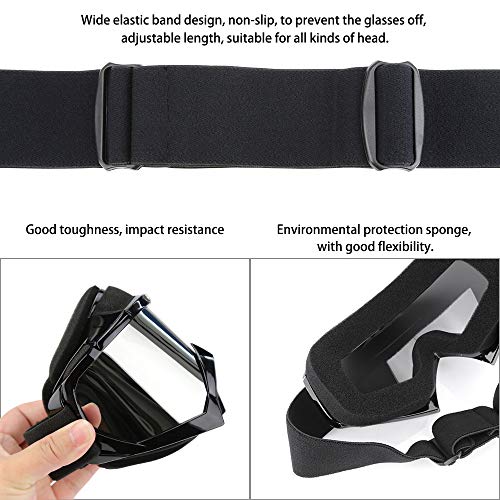 ZDATT Bendable Snow Skiing Snowboarding Goggles,Unisex Motocross Sports Snowmobile Snowboard Ski Goggles Anti Fog Dust UV, Dustproof Scratch-Resistant - Image 4
