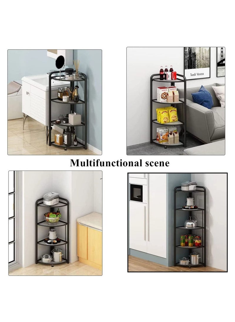Foldable Triangle Shelf Corner Shelf Can Be Used In Kitchen Bathroom Office No Assembly Needed
