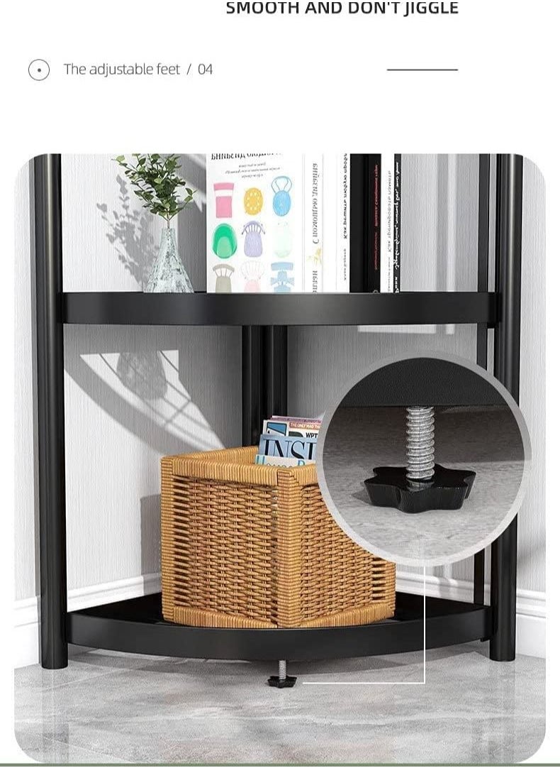 Foldable Triangle Shelf Corner Shelf Can Be Used In Kitchen Bathroom Office No Assembly Needed