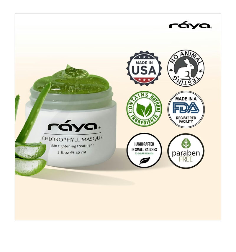 Raya Chlorophyll Masque (607) | Tightening Facial Treatment Mask for All Skin | Reduces Fine Lines and Wrinkles | Skin Tightening Mask for Face Skin Care | Face Masks Skincare - Image 4