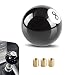 CyperFair Car Gear Stick Handle 216 Billiard Ball 8Shaped Manual Shift Knob with M8M10M12 Adapters Personalized Auto Modification Accessory Fits Most Manual Transmission Cars Black - Image 2