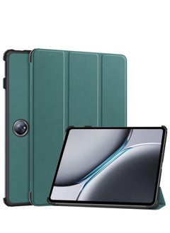Case for OnePlus Pad 2 / OnePlus Pad Pro 12.1 Inch Released 2024 Folio Slim Smart Cover Lightweight Hard Shell Protective Case with Multi-Angle Stand -Dark Green