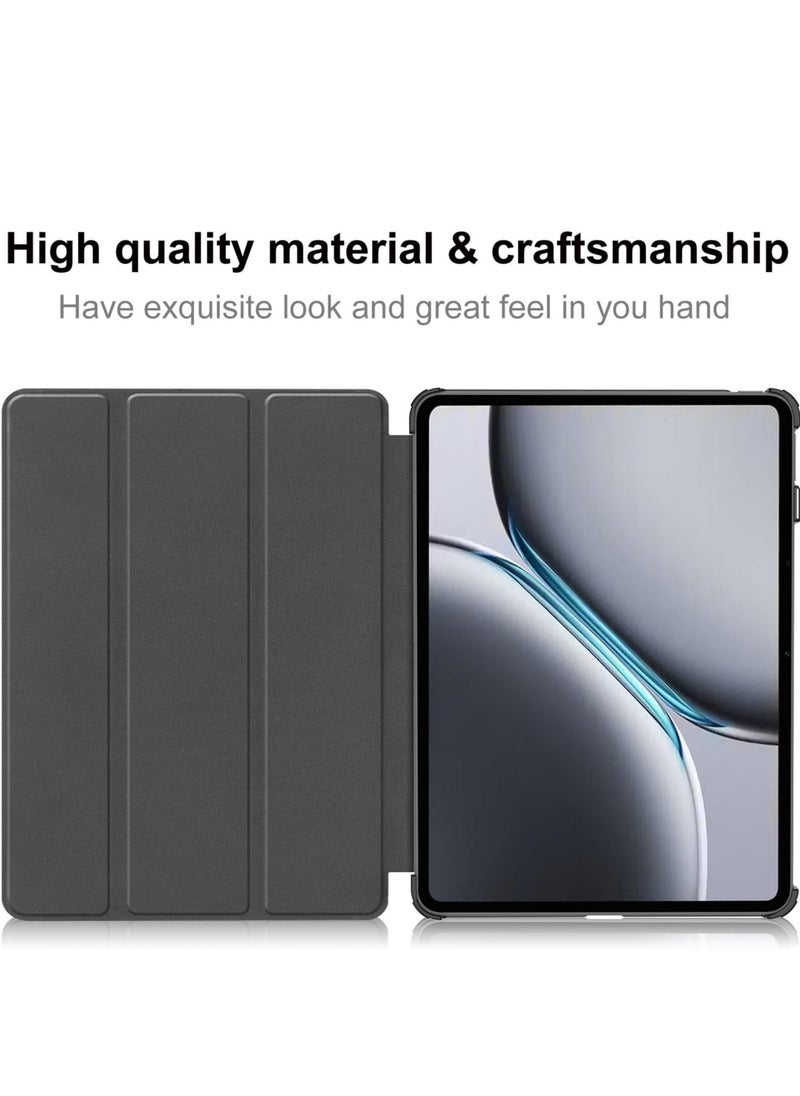 Generic - Case for OnePlus Pad 2 / OnePlus Pad Pro 12.1 Inch Released 2024 Folio Slim Smart Cover Lightweight Hard Shell Protective Case with Multi-Angle Stand -Dark Green - Image 1