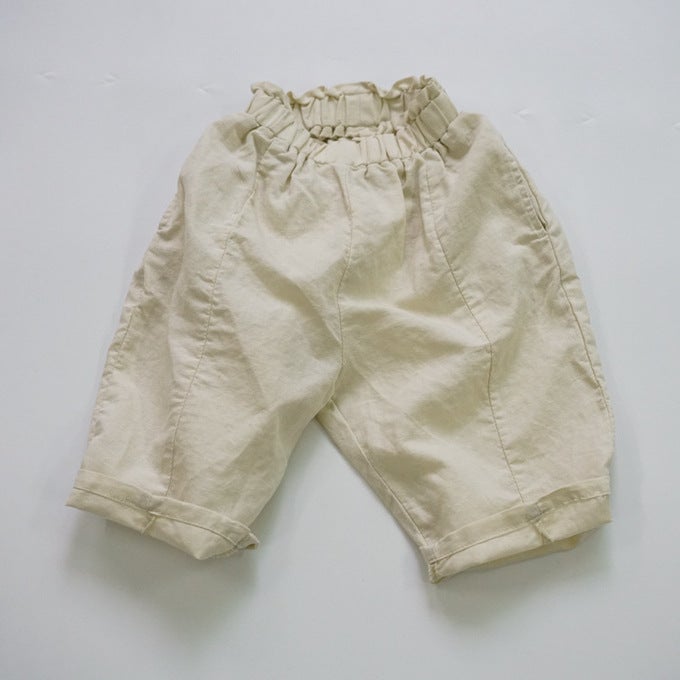 Autumn Girls' Pants Solid Color Children'S Casual Pants Korean Style Cotton And Linen Summer Baby Boys' Ankle-Length Pants Class A Hair-Generation - Image 4