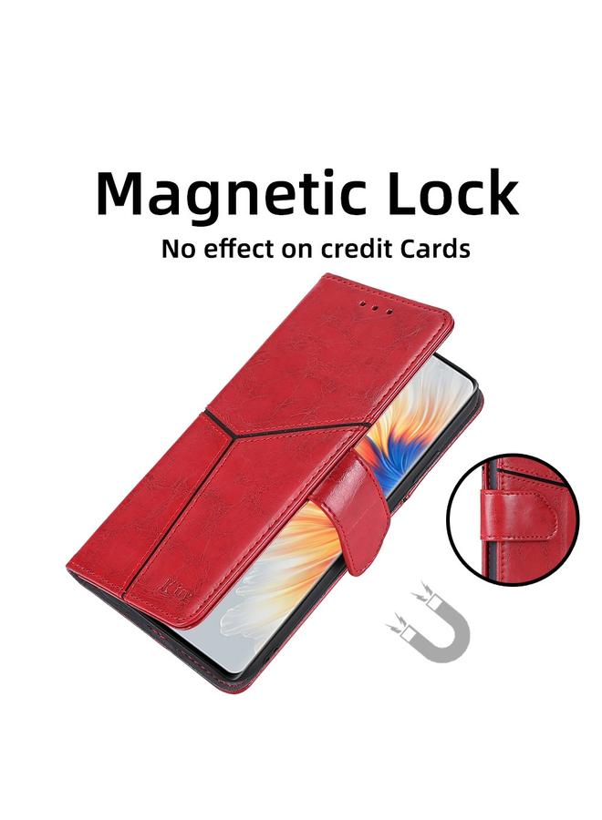 اس-توب جراب لهاتف Infinix Note 12 Pro 4G / Note 12 2023 جراب هاتف جلدي قابل للطي بخياطة هندسية - Image 5