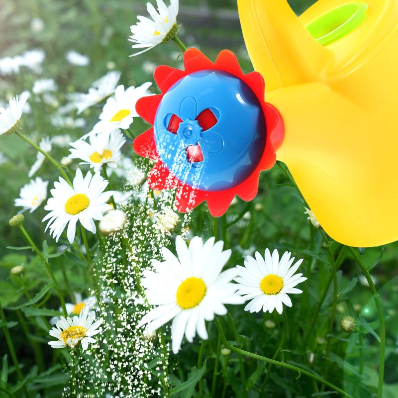NUOBESTY Plastic Watering Can, Chicken Watering Can Toys Watering Can Kids Beach Bath Toy, Pack of 2 (Random Color) - Image 3