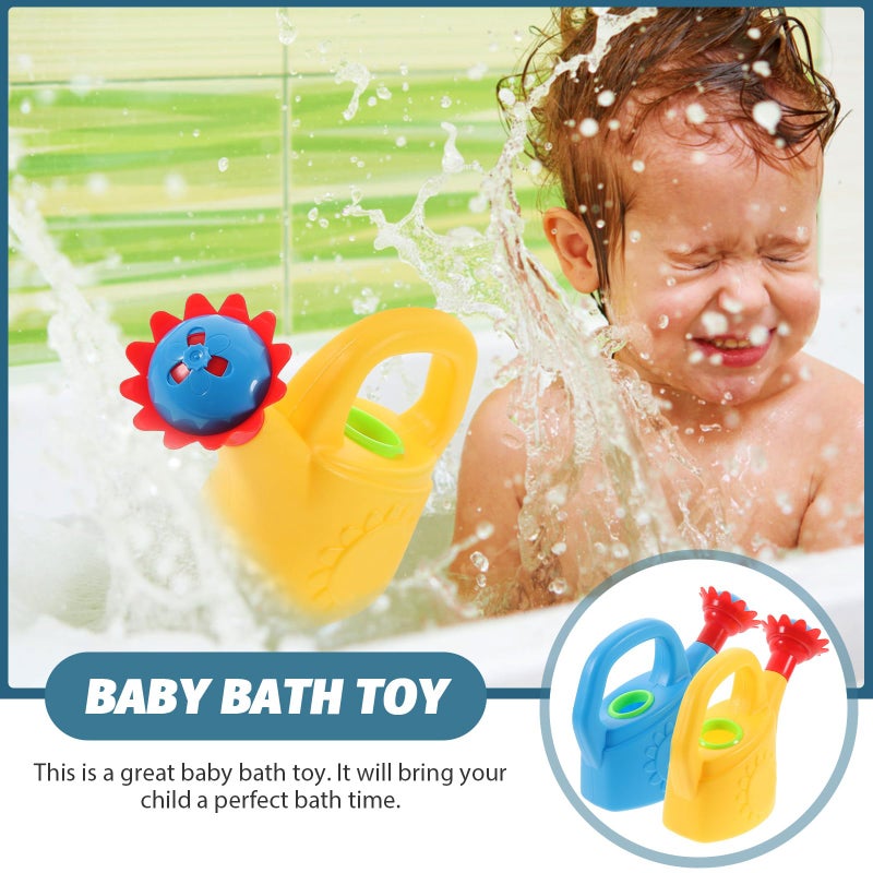 NUOBESTY Plastic Watering Can, Chicken Watering Can Toys Watering Can Kids Beach Bath Toy, Pack of 2 (Random Color) - Image 4