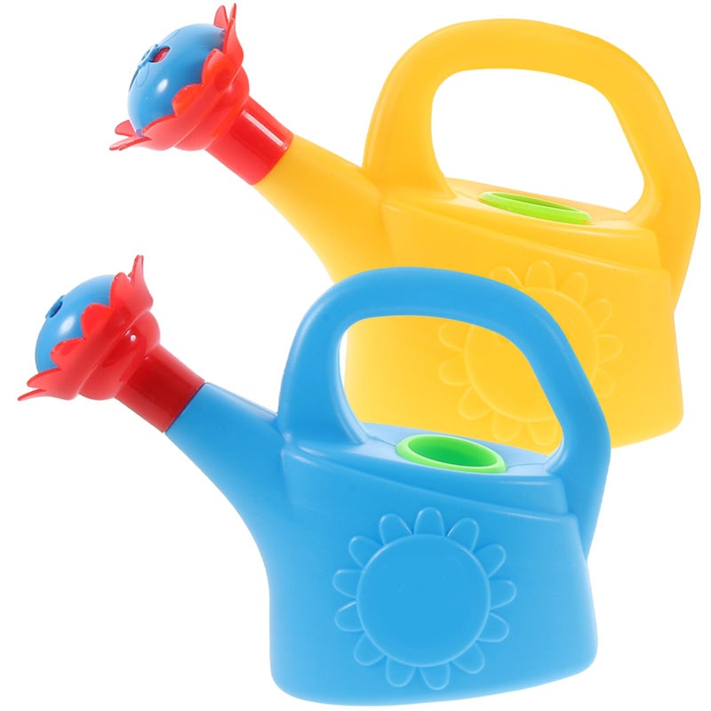 NUOBESTY Plastic Watering Can, Chicken Watering Can Toys Watering Can Kids Beach Bath Toy, Pack of 2 (Random Color) - Image 1