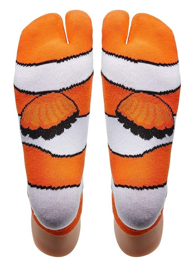 جوارب حيوانات على شكل سمكة المهرج لعيد الميلاد ملونة ومضحكة من القطن غير الرسمي جوارب للجنسين للمراهقين والرجال والنساء هدية - Image 4