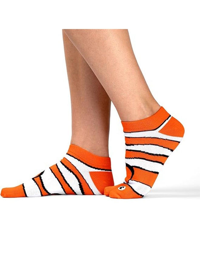 جوارب حيوانات على شكل سمكة المهرج لعيد الميلاد ملونة ومضحكة من القطن غير الرسمي جوارب للجنسين للمراهقين والرجال والنساء هدية - Image 2