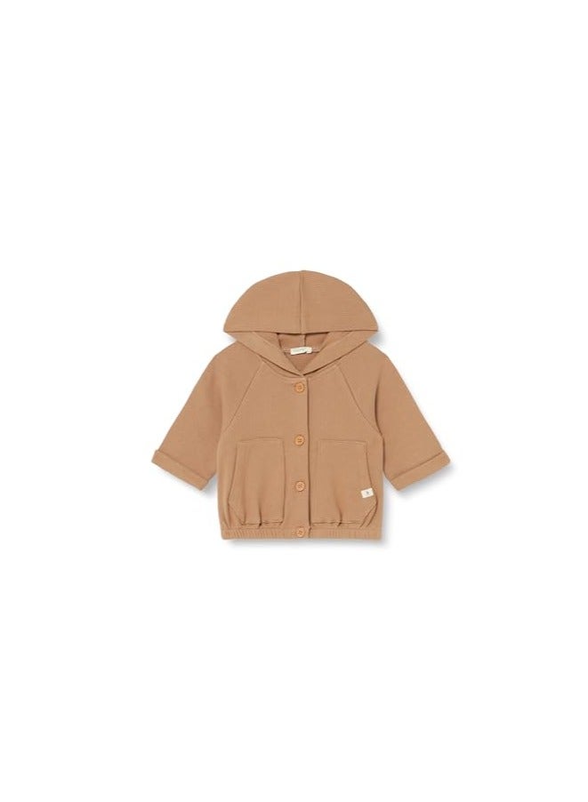 UNITED COLORS OF BENETTON Baby Boys Jacket Hooded Sweatshirt - Tobacco  - Image 1