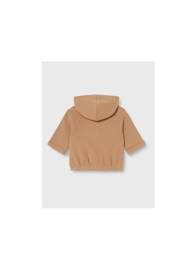 UNITED COLORS OF BENETTON Baby Boys Jacket Hooded Sweatshirt - Tobacco