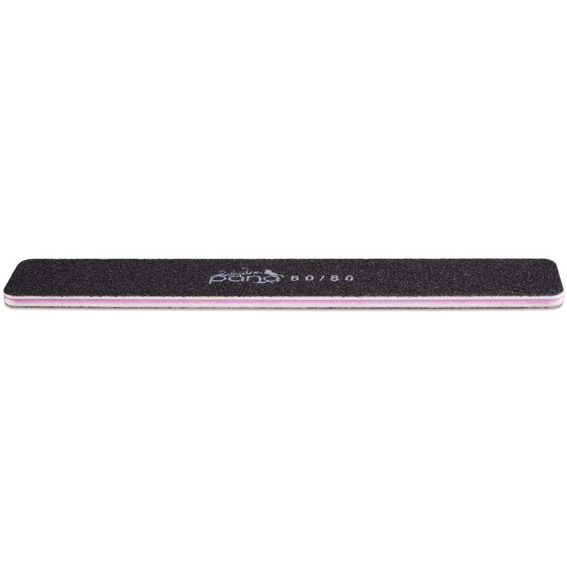 PANA Jumbo Double-Sided Emery Nail File for Manicure, Pedicure, Natural, and Acrylic Nails - Black (Grit 80/80) - 50 Piece Pack - Image 4