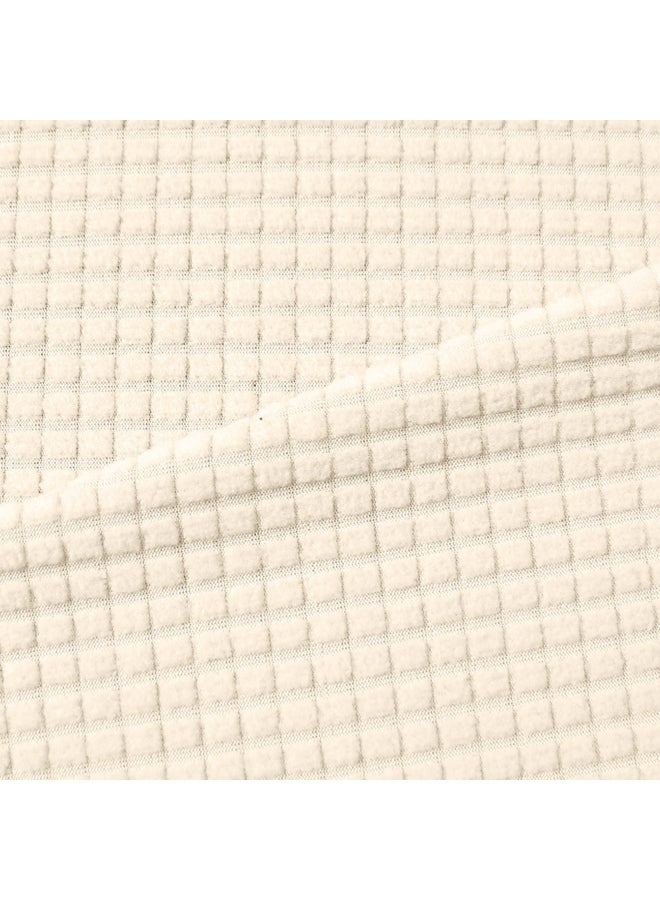 NIBEMINENT 4-Seat Sofa Cover Set Beige - Image 4