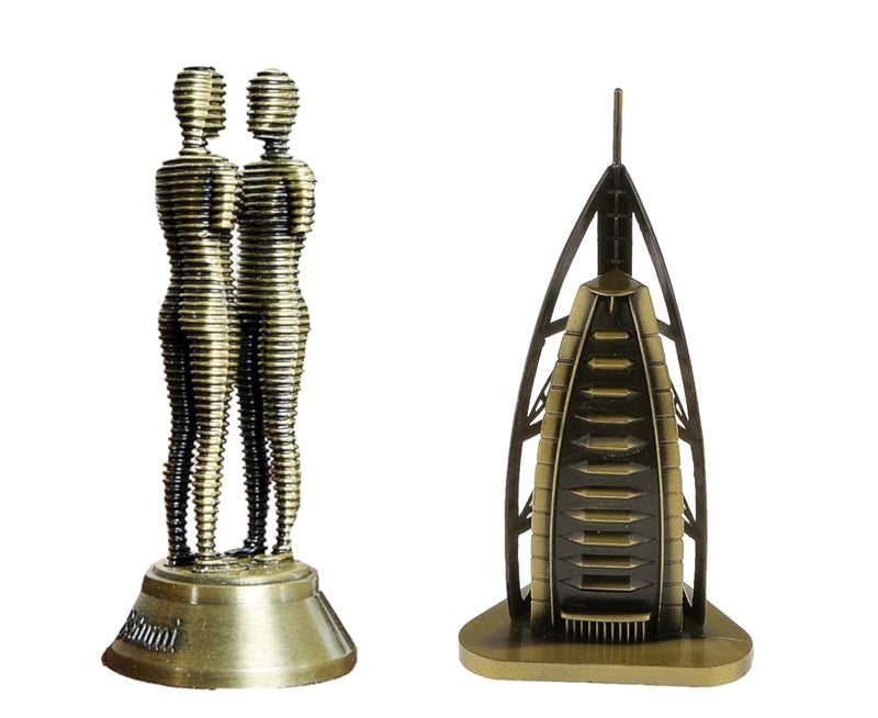 Lilone Metal Landmark Showpieces, 15-18cm, Variety Pack (Batumi and Burj Al Arab) - Image 1