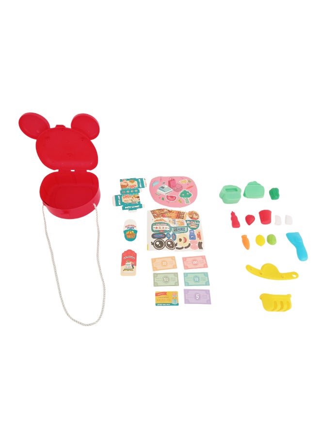 Galaxy Toys Galaxy Food Supermarket Play Set - 26 pcs | Includes Cash Register, Play Money, Food Items & More | Interactive Toy for Kids | Portable & Fun Role-Playing - Image 5