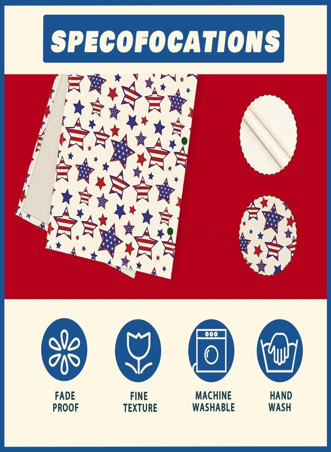 XCHI America Stars Patriotic 4th of July Memorial Day Independence Day Table Runner Table Decoration for Home Kitchen Holiday Party Decor 13x72 Inch - Image 5
