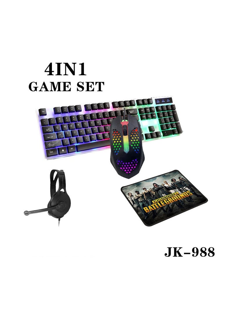 Keyboard And Mouse Gaming Combo With Headphone And Mouse Pad  - Image 2