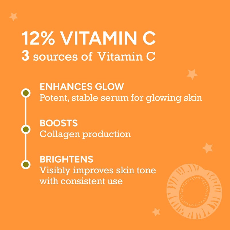 CITTA Vitamin C Brightening Face Serum For Glowing Skin  Triple Power Brightening Formula  Vitamin C Serum For Pigmentation  Ascorbic Acid  Kakadu Plum Vitamin C Serum  For All Skin Types  Face Serum  Men  Women  30 ml - Image 2
