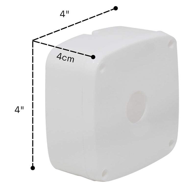 ELECTRA ZONE CCTV Box,PVC Box for Camera Mounting Junction Box with Brass Nuts Fitting Pack Of (8) - Image 2
