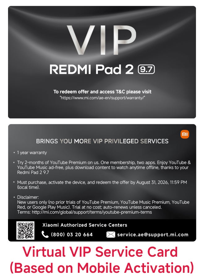 Xiaomi REDMI Pad 2 9.7-inch Graphite Gray 4GB RAM 128GB WiFi with Cover - Global Version - Image 2