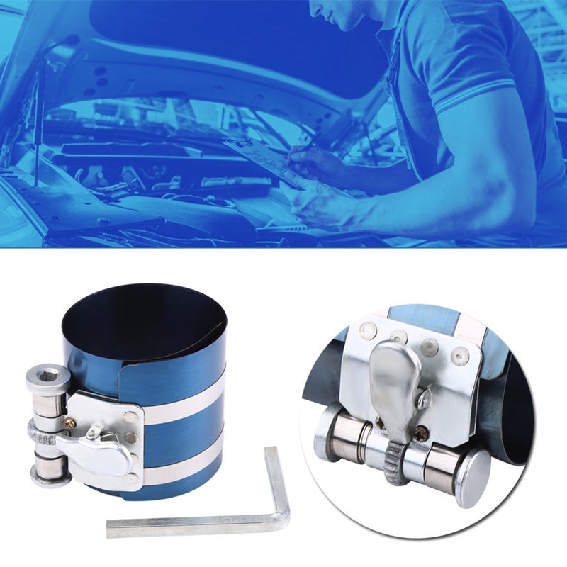 3inch Car Engine Piston Ring Compressor Installer Band Ratchet Tool 53mm-125mm - Image 2