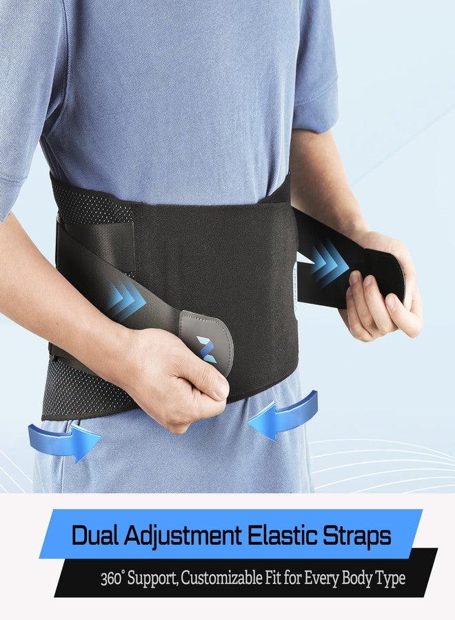 NEENCA Lower Back Brace for Lower Back Pain Relief, Medical Grade Lumbar Support Belt for Women Men, Herniated Disc,Lumbar Strain,Sciatica, Scoliosis (Black, Large) - Image 3