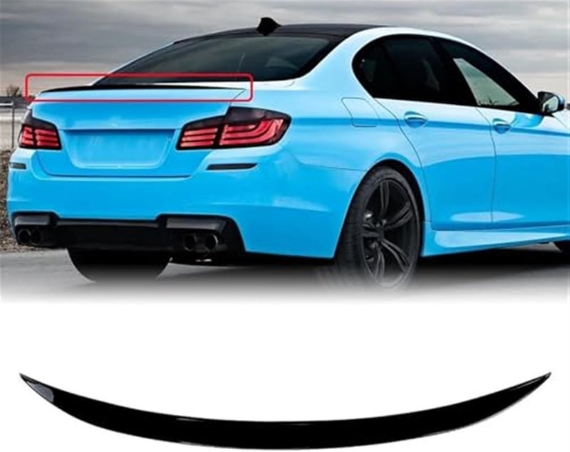 Wivplex Gloss Black Car Spoiler for BMW 5 Series F10 - Image 2