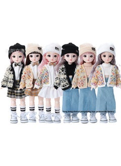 Generic 6分BJD30厘米整套娃娃胖子身12寸可爱少女爆米花外套系列跨境外贸-颜色:1267长白裤-高度:见图片  - Image 4