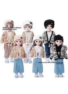 Generic 6分BJD30厘米整套娃娃胖子身12寸可爱少女爆米花外套系列跨境外贸-颜色:1267长白裤-高度:见图片  - Image 2