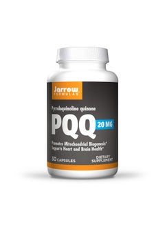 jarrow formulas Pqq 20 Mg 30 Capsules Promotes Mitochondrial Biogenesis Supports Heart & Brain Health 30 Servings  - Image 1