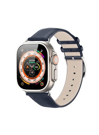 Replacement Strap For Apple Watch 5 40mm DUX DUCIS YS Series Genuine Leather Watch Band Blue - pzsku/Z91E2C24B7B4B54F7ED26Z/45/_/1714870331/f5672e03-3e1d-4c1e-9015-af67e34bba38