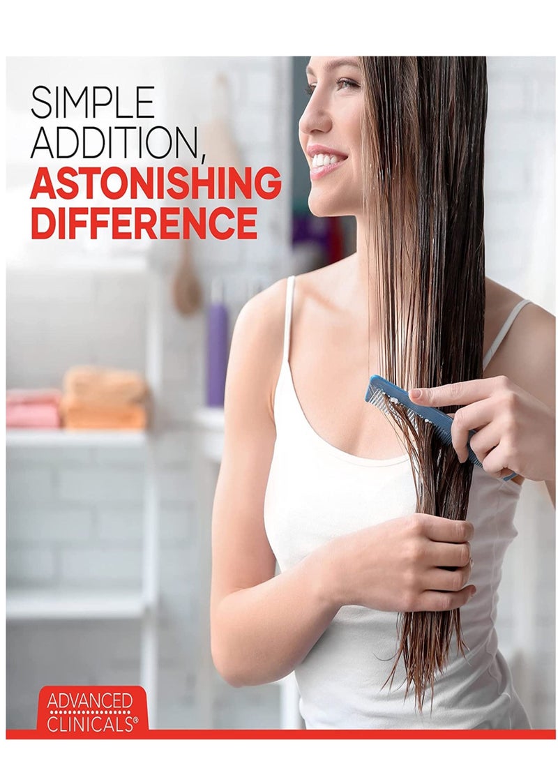 Advanced Clinicals Botanical Castor Oil Leave in Conditioner for all hair types 237ml - Image 2