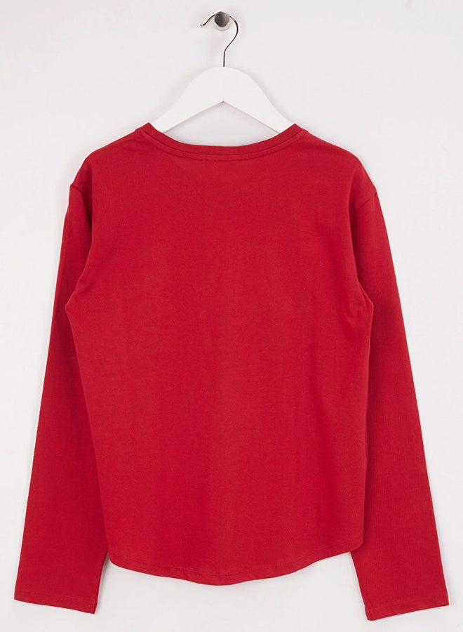 بينيتون تيشيرت بناتي بترتر وأكمام طويلة - Image 3