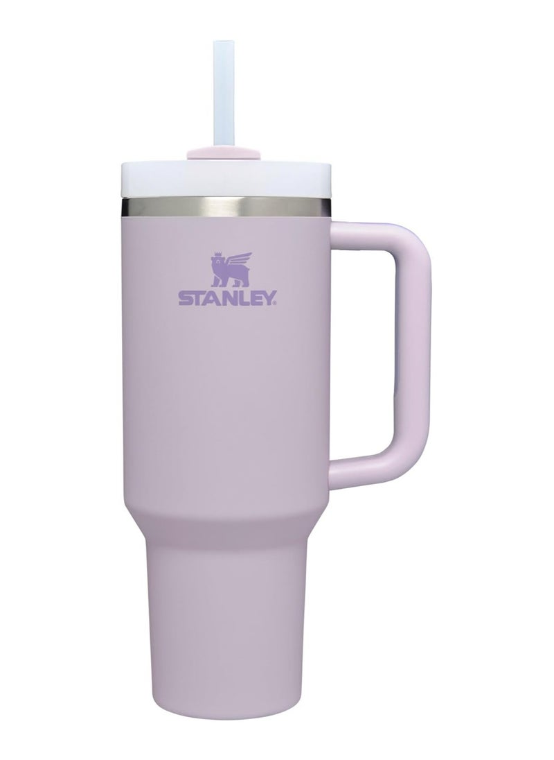 Stanley Stanley Quencher H2.0 Tumbler with Handle & Straw 40 oz | Twist On 3-Way Lid | Cupholder Compatible for Travel | Insulated Stainless Steel Cup | BPA-Free | Peony  - Image 1