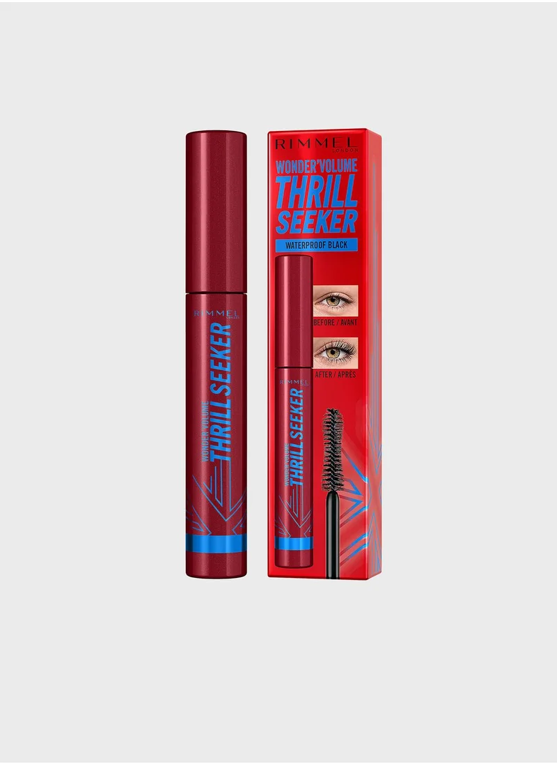 RIMMEL LONDON Wonder'Volume Thrill Seeker Waterproof Mascara - 001 - Black, 8ml