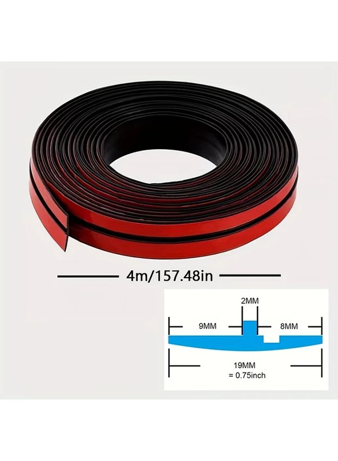 Universal Car Rubber Seal Strip 4 Meters For Window Glass Windshield Roof Edge Protection - Image 2