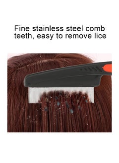 HaHaHai Lice Comb, Stainless Steel Head Lice Comb, Fine Tooth Comb Get Rid of Hair Nit, Hair Grooming Comb with Metal Teeth, Head Lice Removal Comb for Kids Adults Pets Dog  - Image 3