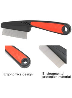 HaHaHai Lice Comb, Stainless Steel Head Lice Comb, Fine Tooth Comb Get Rid of Hair Nit, Hair Grooming Comb with Metal Teeth, Head Lice Removal Comb for Kids Adults Pets Dog  - Image 4