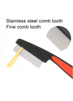 HaHaHai Lice Comb, Stainless Steel Head Lice Comb, Fine Tooth Comb Get Rid of Hair Nit, Hair Grooming Comb with Metal Teeth, Head Lice Removal Comb for Kids Adults Pets Dog  - Image 5