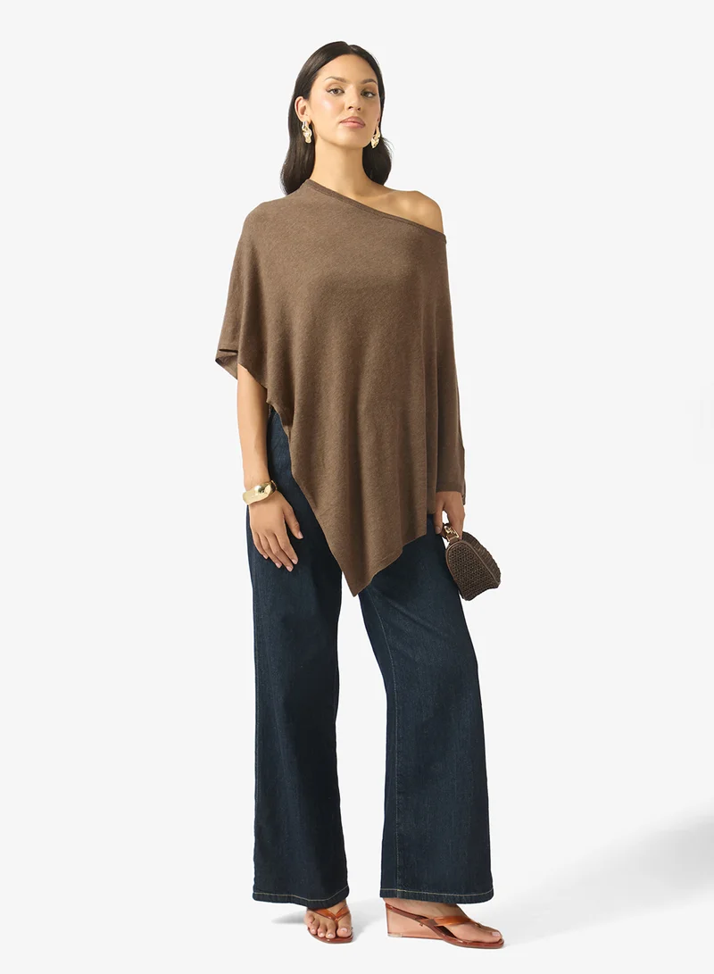 Vero Moda  Off-Shoulder Knit Cape for Women | Best Price UAE