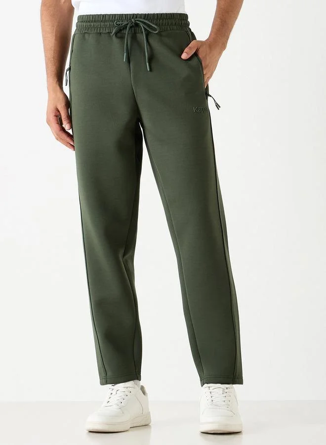 Kappa Logo Print Track Pants with Pockets