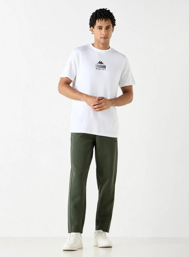 كابا بنطلون رياضي بطبعات شعار وجيوب من كابا