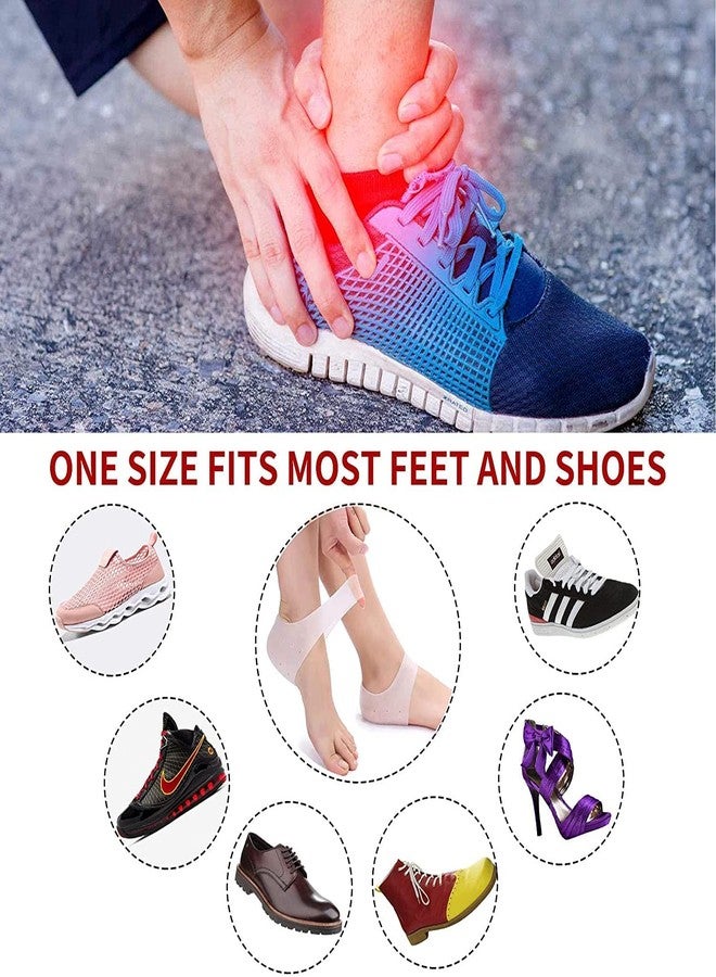 DOKDO Half Heel Socks Anti Crack Silicon Gel Heel And Foot Protector Moisturizing Socks for Foot Care, Pain Relief And Heel Cracks Free Size For Men And Women - Free Size (1 Pair) (1) - Image 4