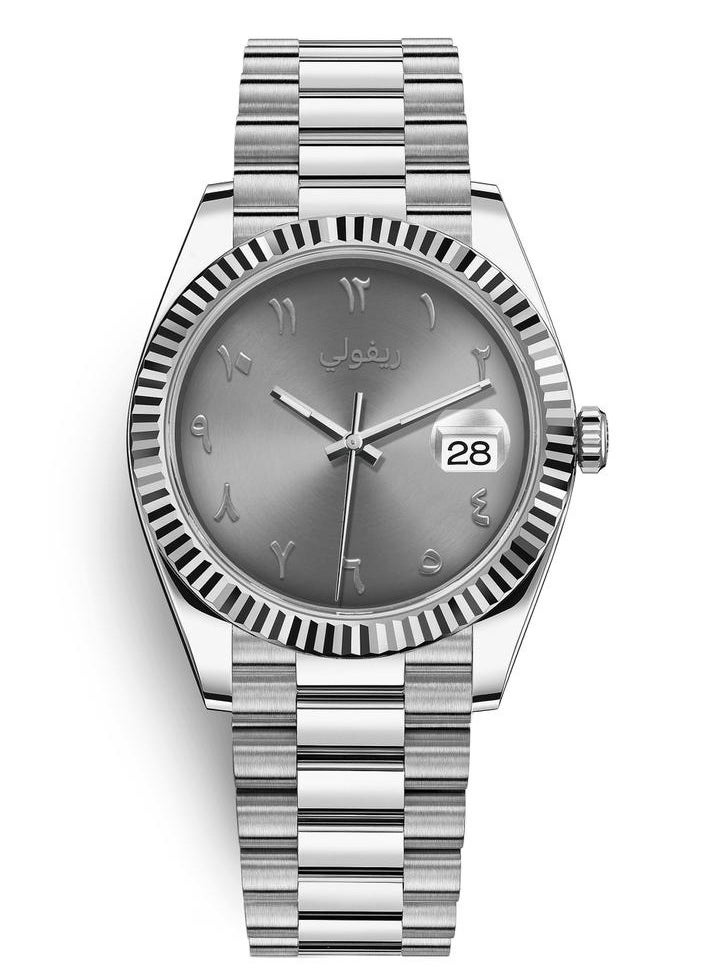 Rivoli Men's watch with Arabic numerals, soft and elegant 