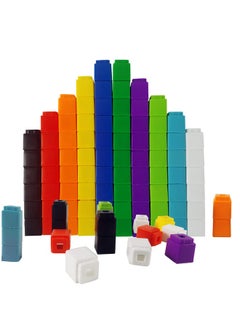 RAINBOW TOYFROG Math Manipulatives Counting Cubes, Educational Number Blocks, Kindergarten Learning Activities Math Cubes, Set Of 100 Number Blocks Toys For Kids Ages 3 Above…  - Image 2