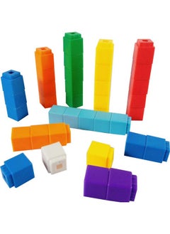 RAINBOW TOYFROG Math Manipulatives Counting Cubes, Educational Number Blocks, Kindergarten Learning Activities Math Cubes, Set Of 100 Number Blocks Toys For Kids Ages 3 Above…  - Image 1